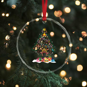 Funny Native American Xmas Tree Medicine Wheel Crystal Glass Ornament TS11 Print Your Wear