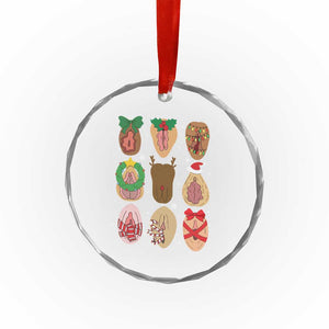 Funny Naughty Christmas Dirty Xmas Adult Humor Crystal Glass Ornament TS11 Print Your Wear