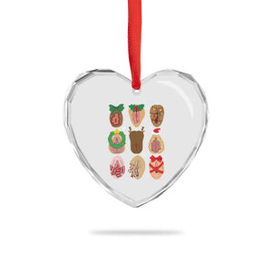 Funny Naughty Christmas Dirty Xmas Adult Humor Heart Crystal Glass Ornament TS11 Print Your Wear