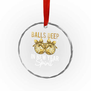 Funny New Year Disco Ball Crystal Glass Ornament Balls Deep In New Year Spirit TS11 Print Your Wear
