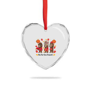 Funny New Year Same Assquatch Heart Crystal Glass Ornament Bigfoot Lover TS12 Print Your Wear