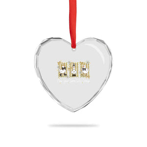 Funny New Year Same Silly Goose Heart Crystal Glass Ornament New Year Eve Goose Squad Faux Glitter TS11 Print Your Wear