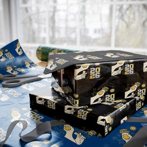 Funny New Years Eve Silly Goose 2026 Wrapping Paper Roll New Year Party TS11 Black Print Your Wear