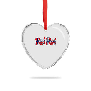 Funny Norway Flag Ro Ro Typography Graphic Heart Crystal Glass Ornament Norge Norwegian Flag Football Fans TS02 Print Your Wear