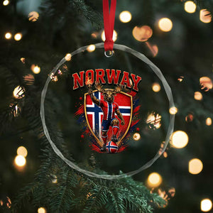Funny Norway Norwegian Moose Crystal Glass Ornament Soccer Fan Game Day Gift TS12 Print Your Wear