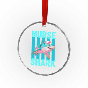 Funny Nurse Shark Crystal Glass Ornament Medical Worker Appreciation Gift