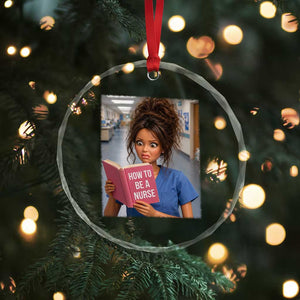 Funny Nursing Student Doll Face Meme Crystal Glass Ornament Future Nurse Gift TS12 Print Your Wear