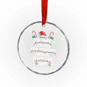 Funny Oh Shit I Picked The Wrong White Elephant Gift Crystal Glass Ornament Christmas Gift Exchange Santa Hat TS11 Print Your Wear