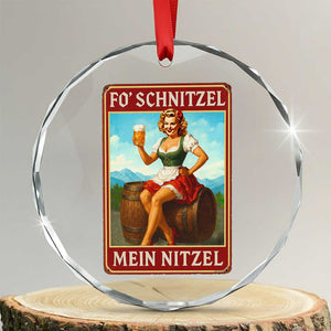 Funny Oktoberfest Crystal Glass Ornament German Octoberfest Matching Drinking Beer Pun Up Girl TS10 Transparent Glass 3'' Circle Print Your Wear