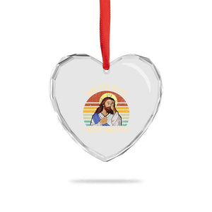 Funny OMG You Guys I Never Said That Heart Crystal Glass Ornament Retro Christian Relegious TS11 Print Your Wear