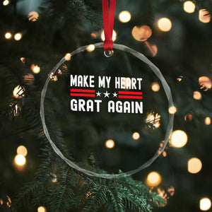 Funny Open Heart Surgery Recovery Crystal Glass Ornament Make My Heart Great Again TS10 Print Your Wear