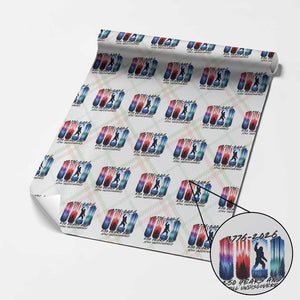Funny Patriotic Bigfoot Wrapping Paper Roll 250 Years And Still Undiscovered TS12 Christmas Plaid Print Your Wear