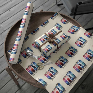 Funny Patriotic Bigfoot Wrapping Paper Roll 250 Years And Still Undiscovered TS12 Beige Print Your Wear