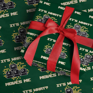 Funny PC Gamer Gaming Wrapping Paper Roll It Is What Moves Me TS14 Green Print Your Wear