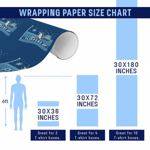 Funny Penguin Resist Wrapping Paper Roll Heard Island Flippers Up I Stand With Penguins TS02 Print Your Wear