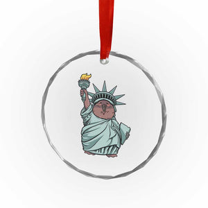 Funny Pesto The Penguin Statue Of Liberty Crystal Glass Ornament TS11 Print Your Wear