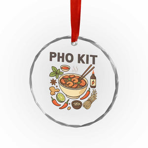 Funny Pho Kit Vietnamese Noodle Pun Crystal Glass Ornament Ramen Pho Lovers Hilarious Foodie Graphic TS02 Print Your Wear