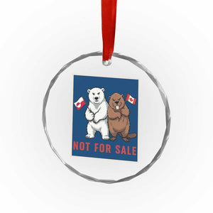 Funny Polar Bear And Beaver Political Protest Crystal Glass Ornament Not For Sale TS12 Print Your Wear