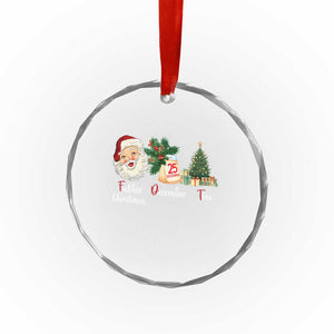 Funny Political Christmas Crystal Glass Ornament Father Christmas December Tree TS11 Print Your Wear