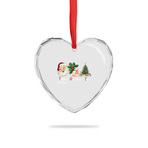 Funny Political Christmas Heart Crystal Glass Ornament Father Christmas December Tree TS11 Print Your Wear