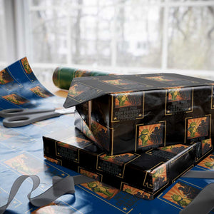 Funny Portland Frog Protest Wrapping Paper Roll Only You Can Prevent Fascism Gift TS12 Black Print Your Wear