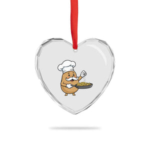 Funny Potato Cooking French Fries Heart Crystal Glass Ornament Food Lover Gift TS12 Print Your Wear