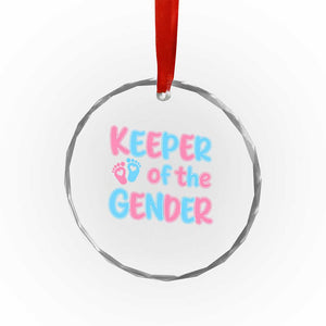 Funny Pregnancy Announcement Crystal Glass Ornament Keeper Of The Gender TS12 Print Your Wear