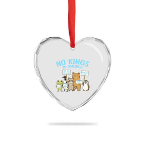 Funny Protest Animals Abolish Ice Heart Crystal Glass Ornament Minneapolis USA Support Gift TS12 Print Your Wear