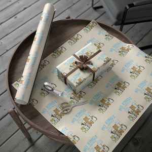 Funny Protest Animals Abolish Ice Wrapping Paper Roll Minneapolis USA Support Gift TS12 Beige Print Your Wear
