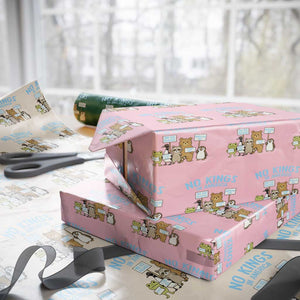 Funny Protest Animals Abolish Ice Wrapping Paper Roll Minneapolis USA Support Gift TS12 Light Pink Print Your Wear