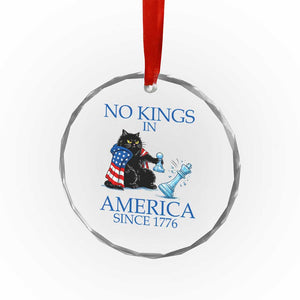 Funny Protest Chess Cat No Kings In America Crystal Glass Ornament Political Humor Gift TS12 Print Your Wear
