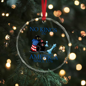 Funny Protest Chess Cat No Kings In America Crystal Glass Ornament Political Humor Gift TS12 Print Your Wear