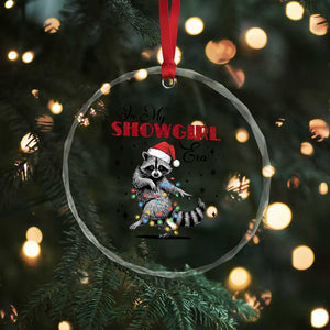 Funny Raccoon Christmas Crystal Glass Ornament In My Costume Era Xmas TS14 Print Your Wear