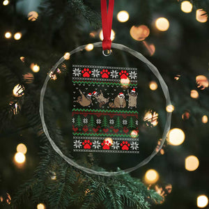 Funny Raccoon Crystal Glass Ornament Funny Gifts For Women Men Raccoon Lovers TS10 Print Your Wear