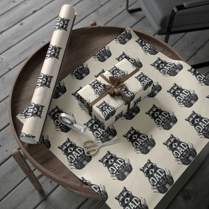 Funny Raccoon Dad Mechanic Wrapping Paper Roll Trash Panda Fathers Day Gift TS12 Beige Print Your Wear