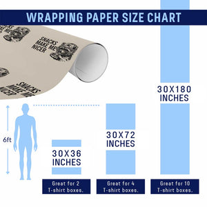 Funny Raccoon Eating Pizza Wrapping Paper Roll Snacks Make Me Nicer TS14 Print Your Wear