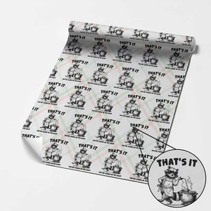 Funny Raccoon Meme Wrapping Paper Roll That Is It You Are Going In The Soup TS14 Christmas Plaid Print Your Wear