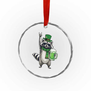 Funny Raccoon Rock On Crystal Glass Ornament St Patricks Day Gift TS12 Print Your Wear