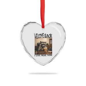 Funny Raccoon School Principal Heart Crystal Glass Ornament Welcom Back To School TS14 Print Your Wear