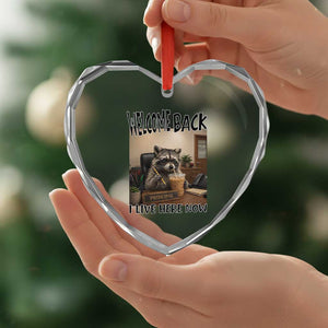Funny Raccoon School Principal Heart Crystal Glass Ornament Welcom Back To School TS14 Print Your Wear
