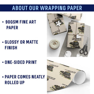 Funny Raccoon St Patricks Day Meme Wrapping Paper Roll Just Here For The Shenanigans TS14 Print Your Wear