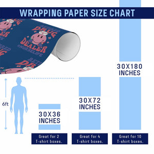 Funny Retired Drug Dealer Wrapping Paper Roll Retro Nurse Life Retirement Gift for Healthcare Workers TS02 Print Your Wear