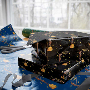 Funny Rigatoni Pasta Marcus The Worm Wrapping Paper Roll Dramatic Pasta Lover Foodie Meme TS02 Black Print Your Wear