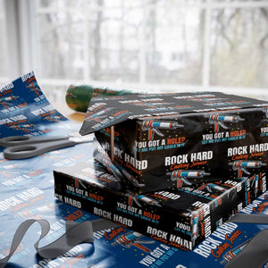 Funny Rock Hard Caulking Services Wrapping Paper Roll Offensive Embarrassing Inappropriate Adult Humor TS11 Black Print Your Wear