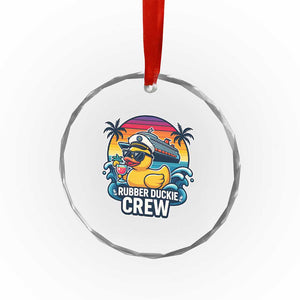 Funny Rubber Duckie Cruise Crystal Glass Ornament TS14 Print Your Wear