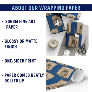 Funny Saint Patrick Irish Catholic St Patrick's Day Wrapping Paper Roll Go On Now Git TS14 Print Your Wear