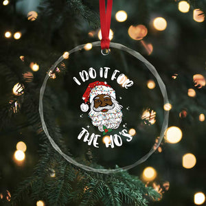 Funny Santa Claus Crystal Glass Ornament African American Xmas Vintage Black Santa TS10 Print Your Wear