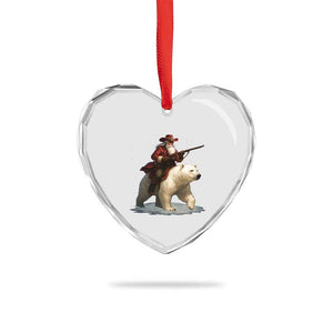 Funny Santa Gun Christmas Heart Crystal Glass Ornament TS14 Print Your Wear