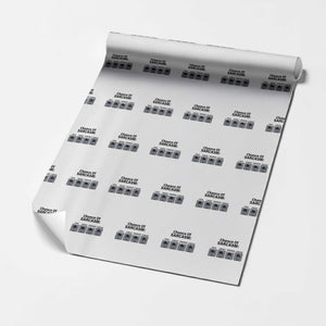 Funny Sarcastic Wrapping Paper Roll Chance Of Sarcasm Forecast Weather TS10 White Print Your Wear