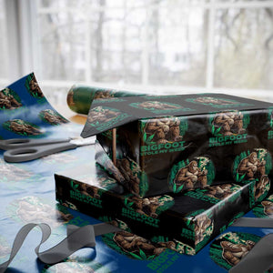 Funny Sasquatch Marijuana Wrapping Paper Roll Bigfoot Stole My Weed Vintage 420 TS02 Black Print Your Wear